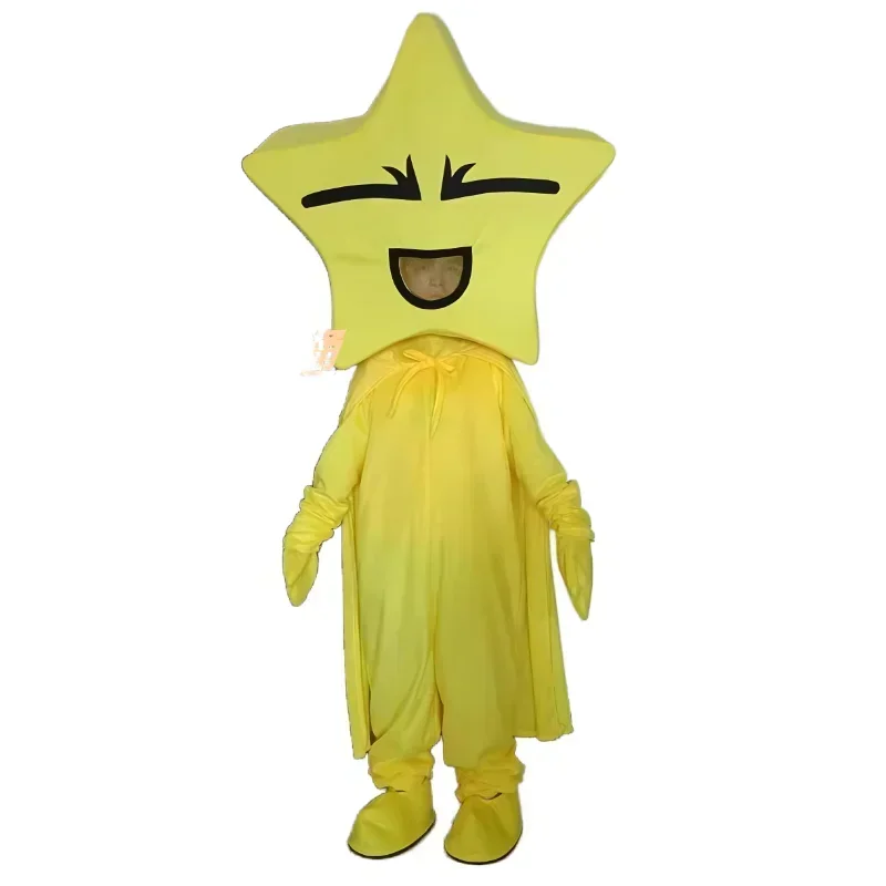 adult mascot costume cosplay outfit suit spinning top sun yellow star happy ange tooth dinosaur yeti