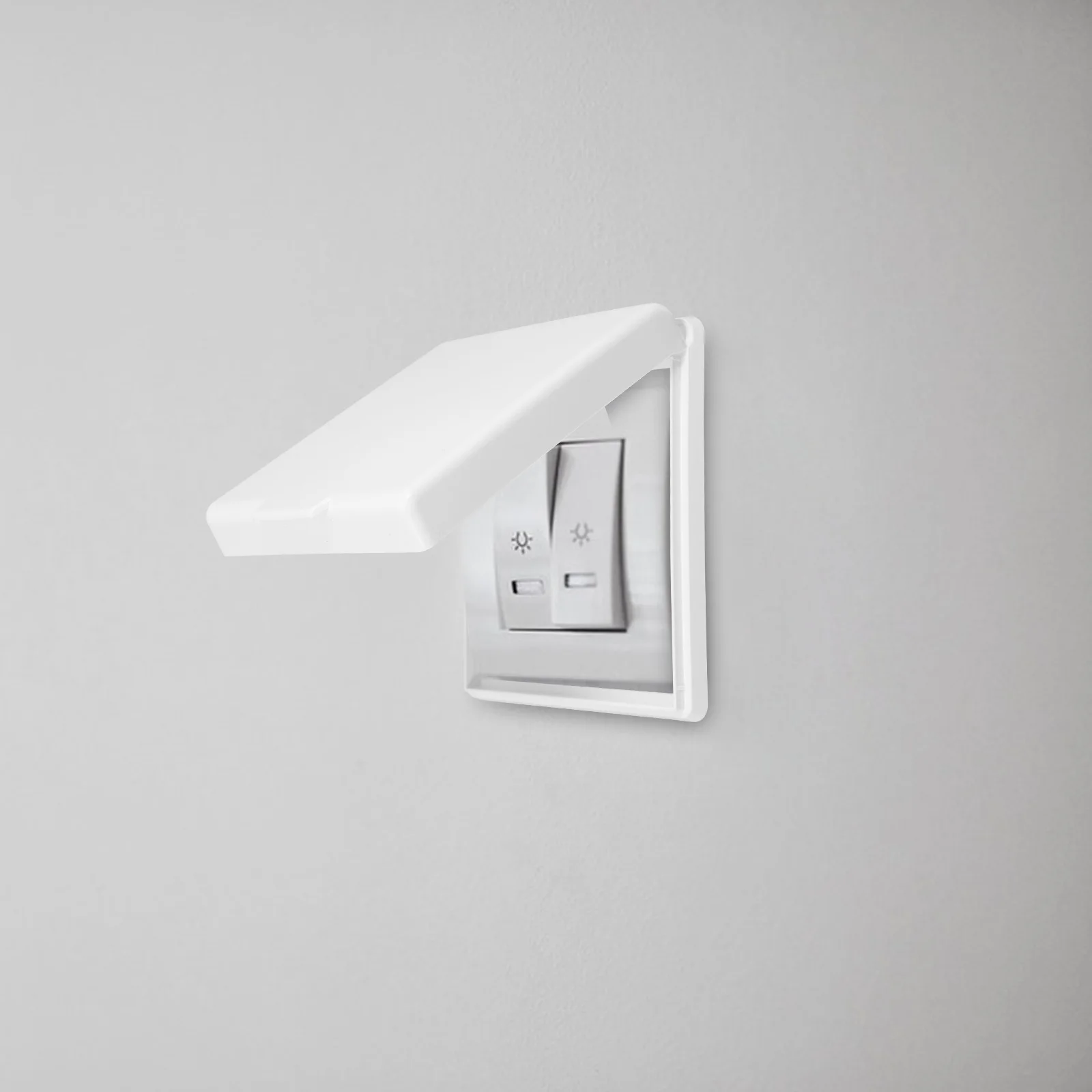 Ultra-Thin Adhesive Waterproof Switch Cover Hotel Doorbell Button Install Protective Switch Box view 6
