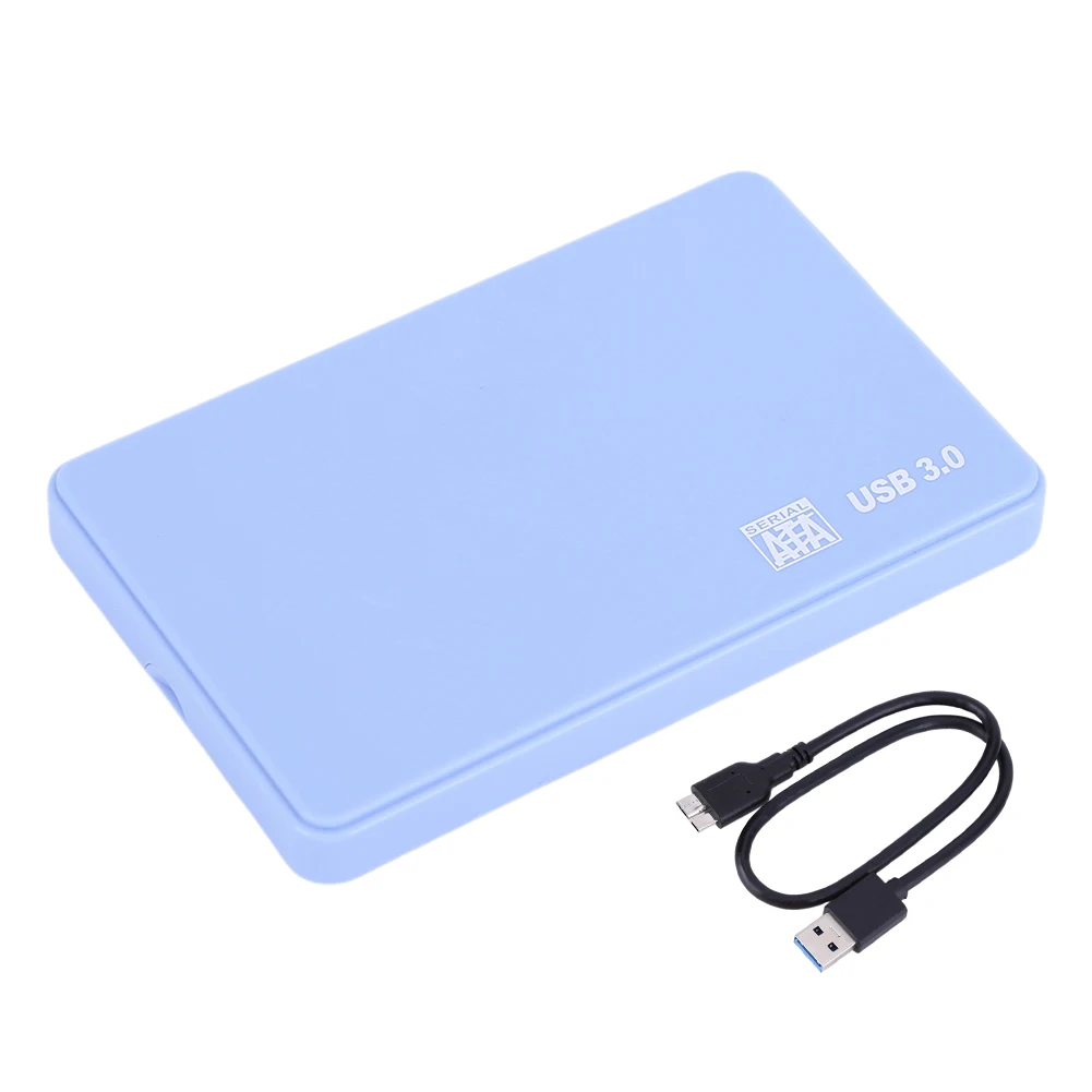 SATA To USB3.0 Portable HDD Enclosure Compatible with XP/win7/win8/win10 2.5in with USB Cable Tool-Free for SSD External Storage