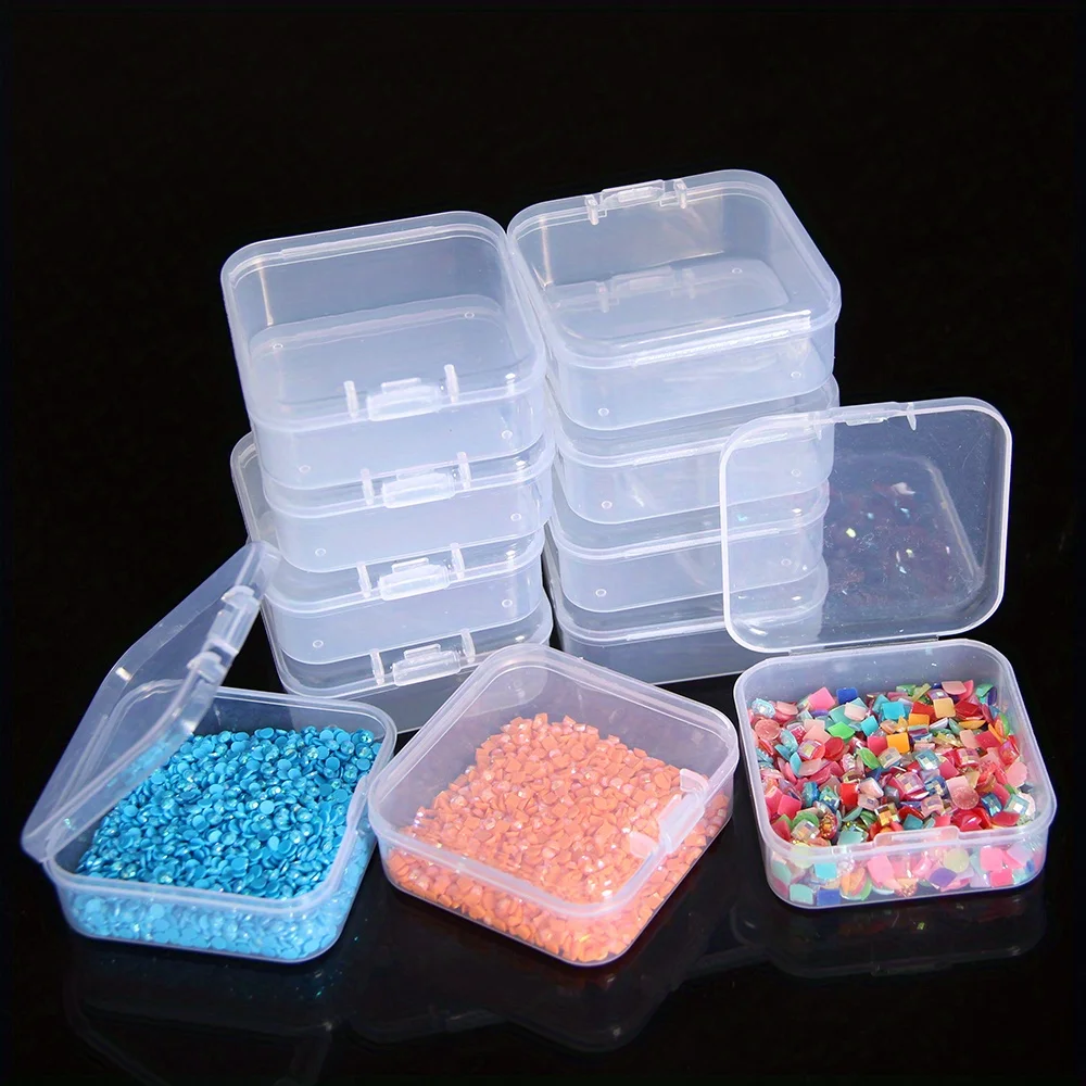 1Set Of 14/20/28/45 Girds, Transparent Plastic Bead Storage Case for Nail Art, Jewelry, Handicraft, Diamond Painting, Mosaic