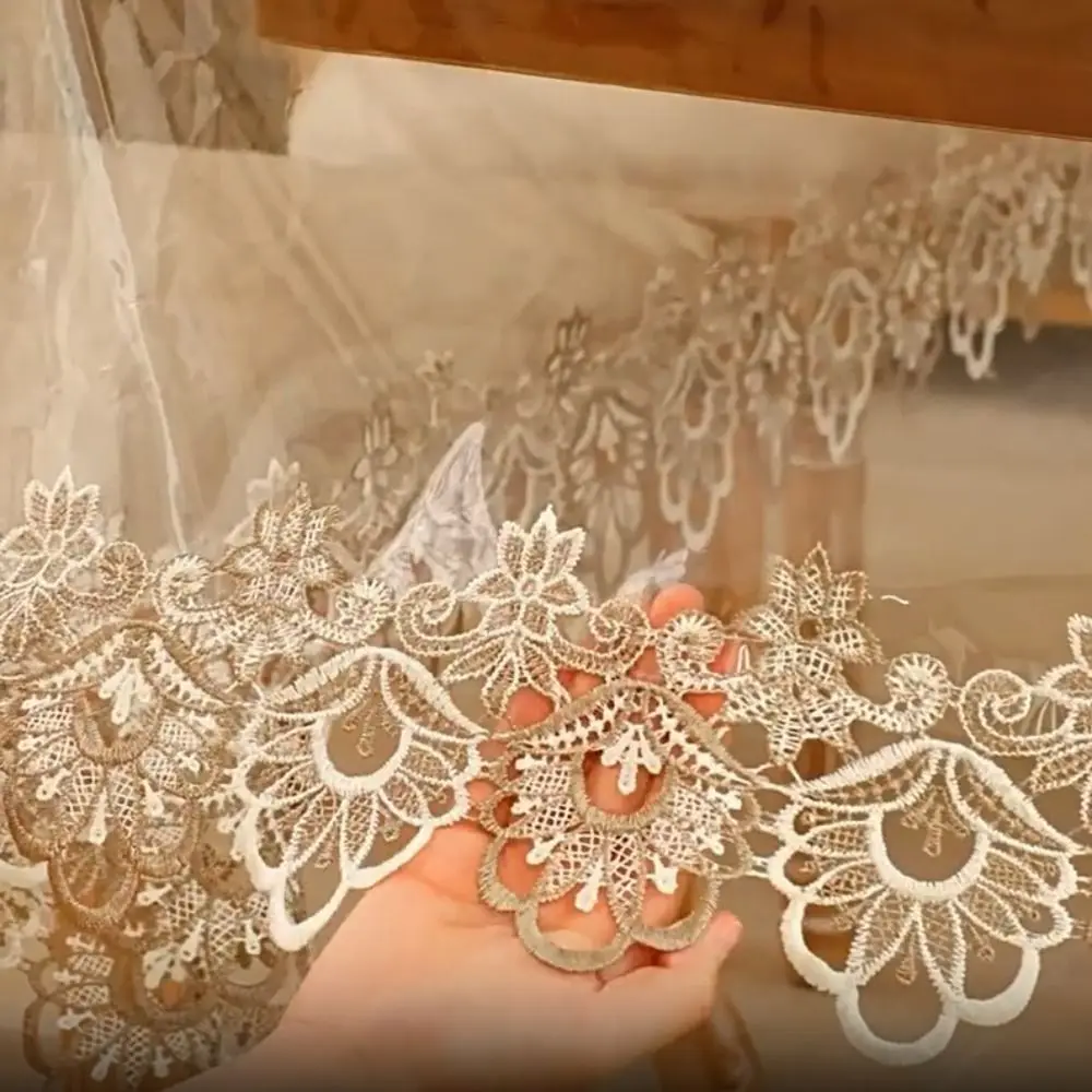 Waterproof PVC Tablecloth European Style Lace Embroidered Desk Mat Transparent Rectangular/Square Dining Table Cover Party