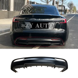 For New Tesla Model 3 2023 Modified Highland Model 3 2024 Rear Bumper Diffuser Lip Spoiler Splitter Body kit Tuning Accessories