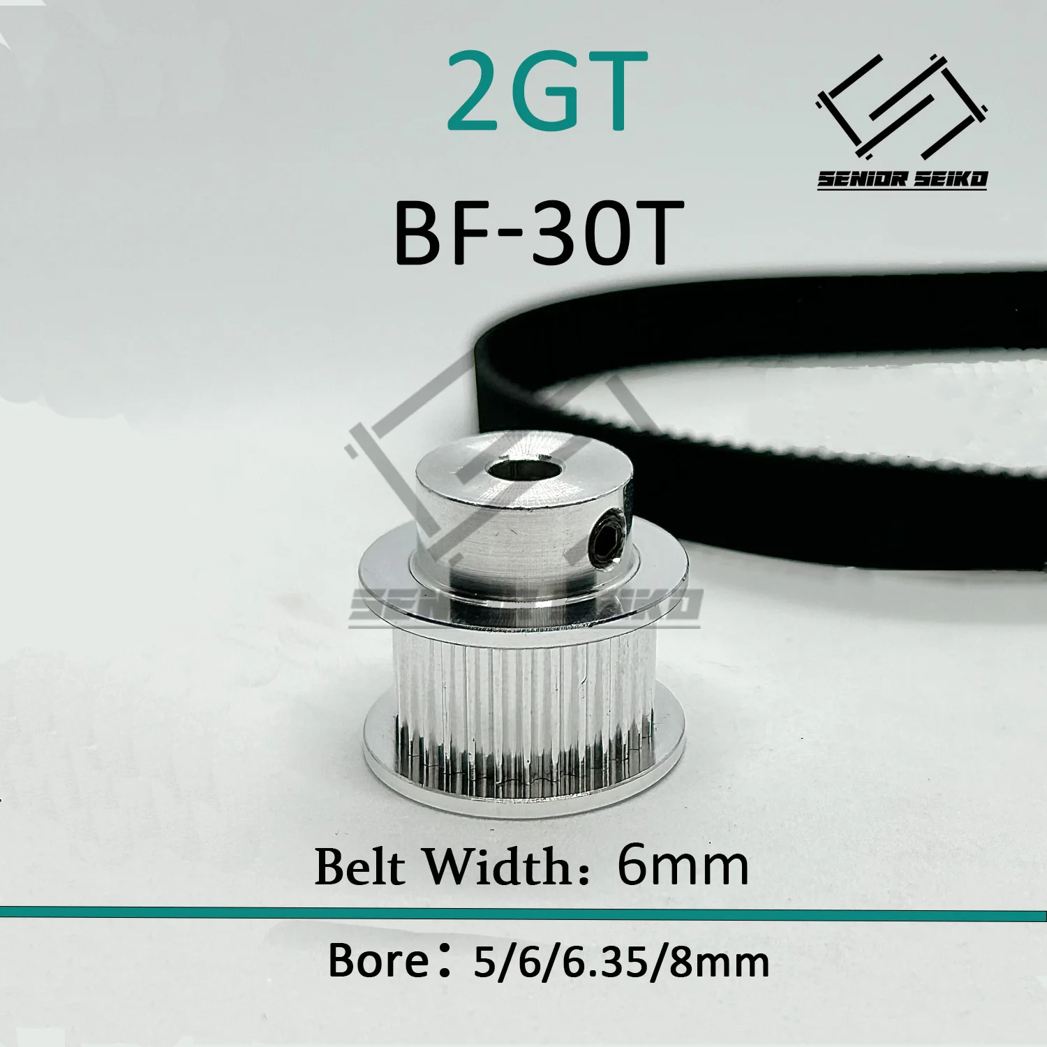 2GT 2M 30Teeth 60T GT2 60Teeth 30T Timing Belt Pulley Set Belt Width 6mm Bore 5~14mm 2:1 Wheel Synchronous Pulley Belt Kit