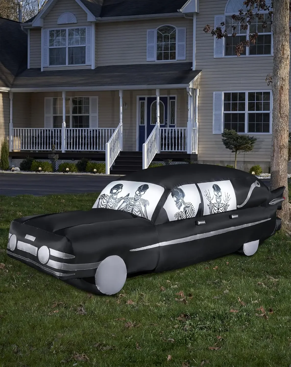 

Hearse Inflatable Decoration 14 Feet Halloween Décor Horror Décor Funny Decoration Blow-Up Prop