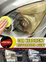 Headlight Refurbishment Car Lamp Cleaning Prevent Oxidation Headlight Polishing Anti Yellowing Remove Stains Greasy Dirt