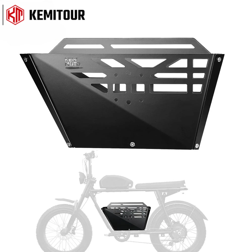 For super73 s2 Luggage Cargo Storage Basket Middle Box Frosted Baking Electric Bike Motorcycle Accessories Alloy Aluminum