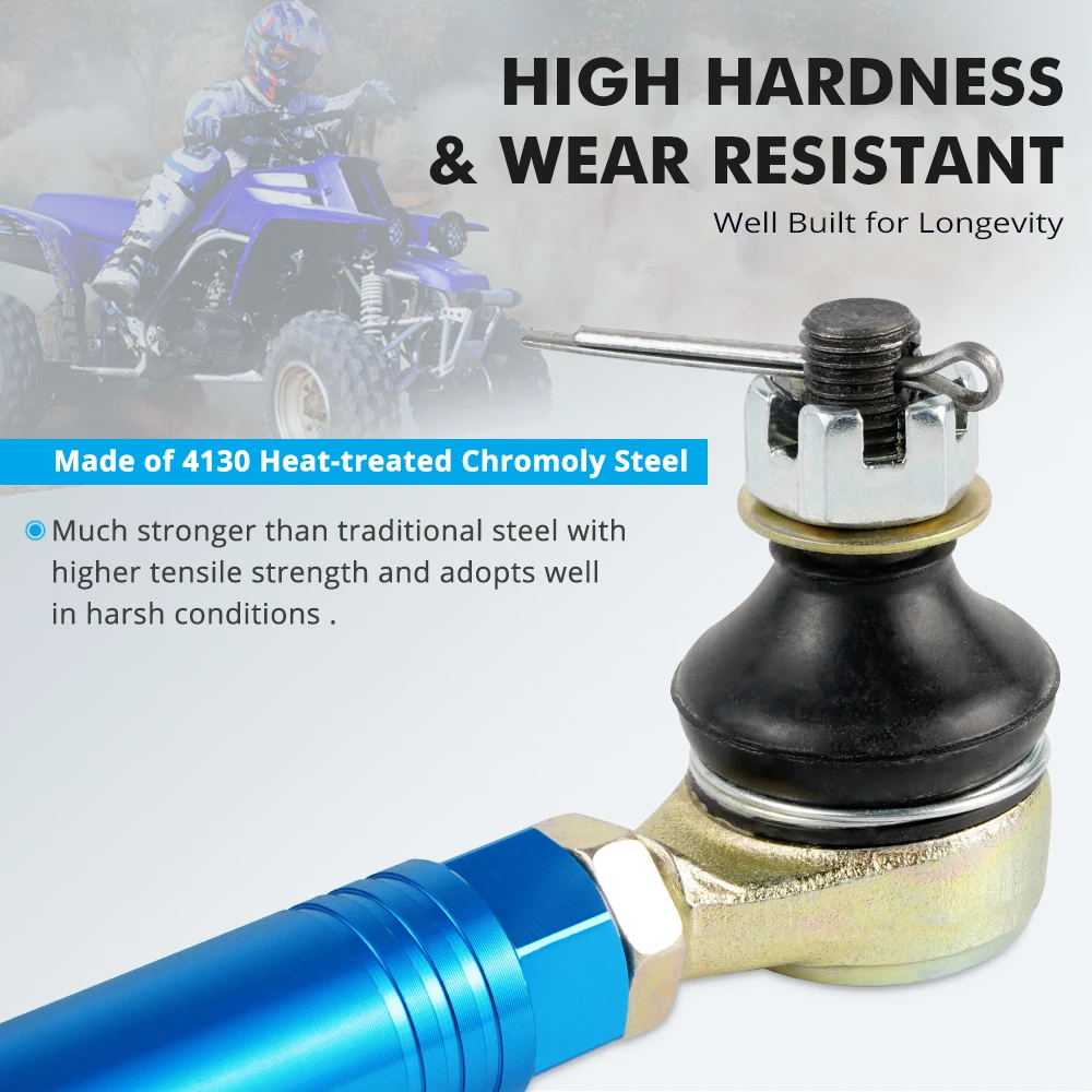 Ball Joint Tie Rod ชุดสําหรับ Yamaha Banshee 1988-2006 YFZ350D 1992 YFZ350T 1987 6061-T6 อลูมิเนียม ATV อุปกรณ์เสริม