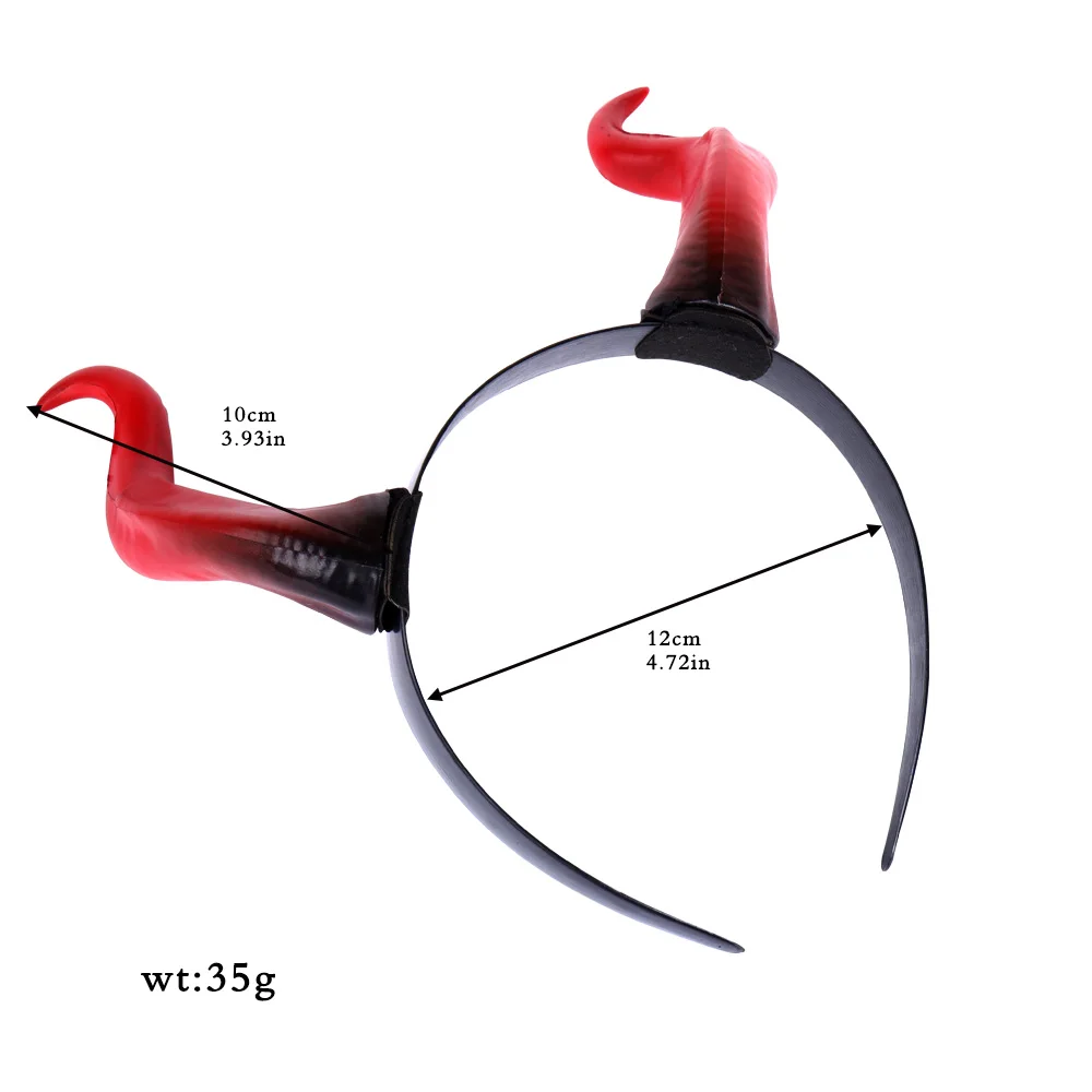 Gothic Devil Horns Costume Headband 5