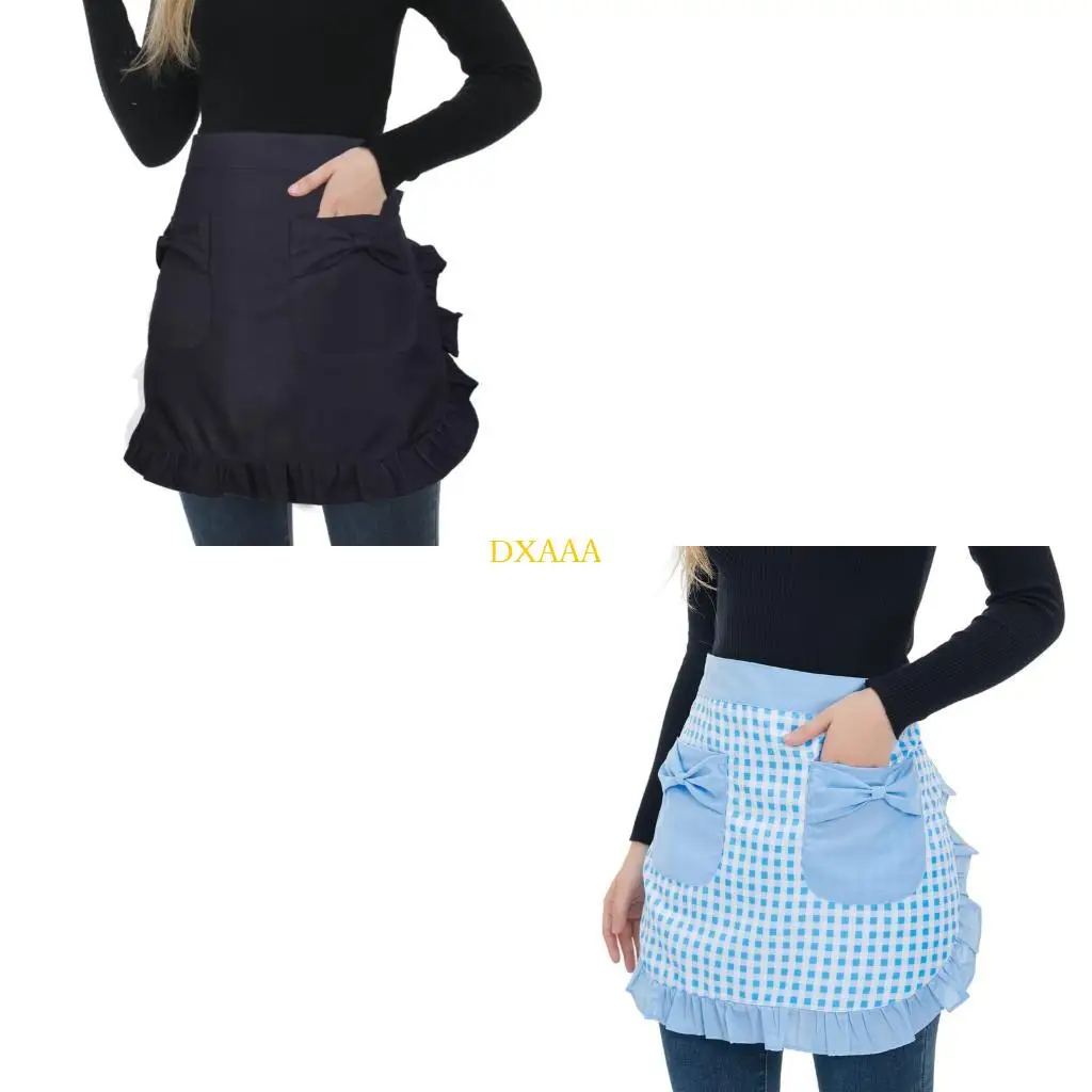 

DXAA Women Kitchen Cooking Apron Waist Apron Cooking Baking Apron Waitress Servant Apron for Home Kitchen Bakery Restaurant