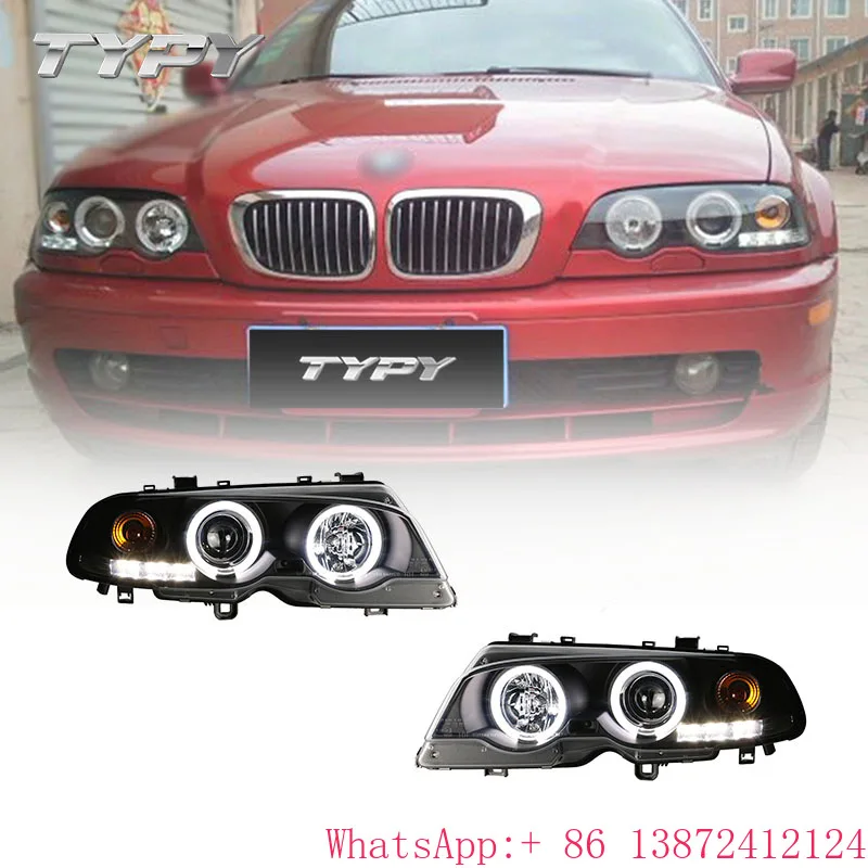 

TYPY Car Head Lamp Modified LED Headlights LED Daytime Running Lights Head Light for BMW 3 Series E46 2DOOR 1998-2002