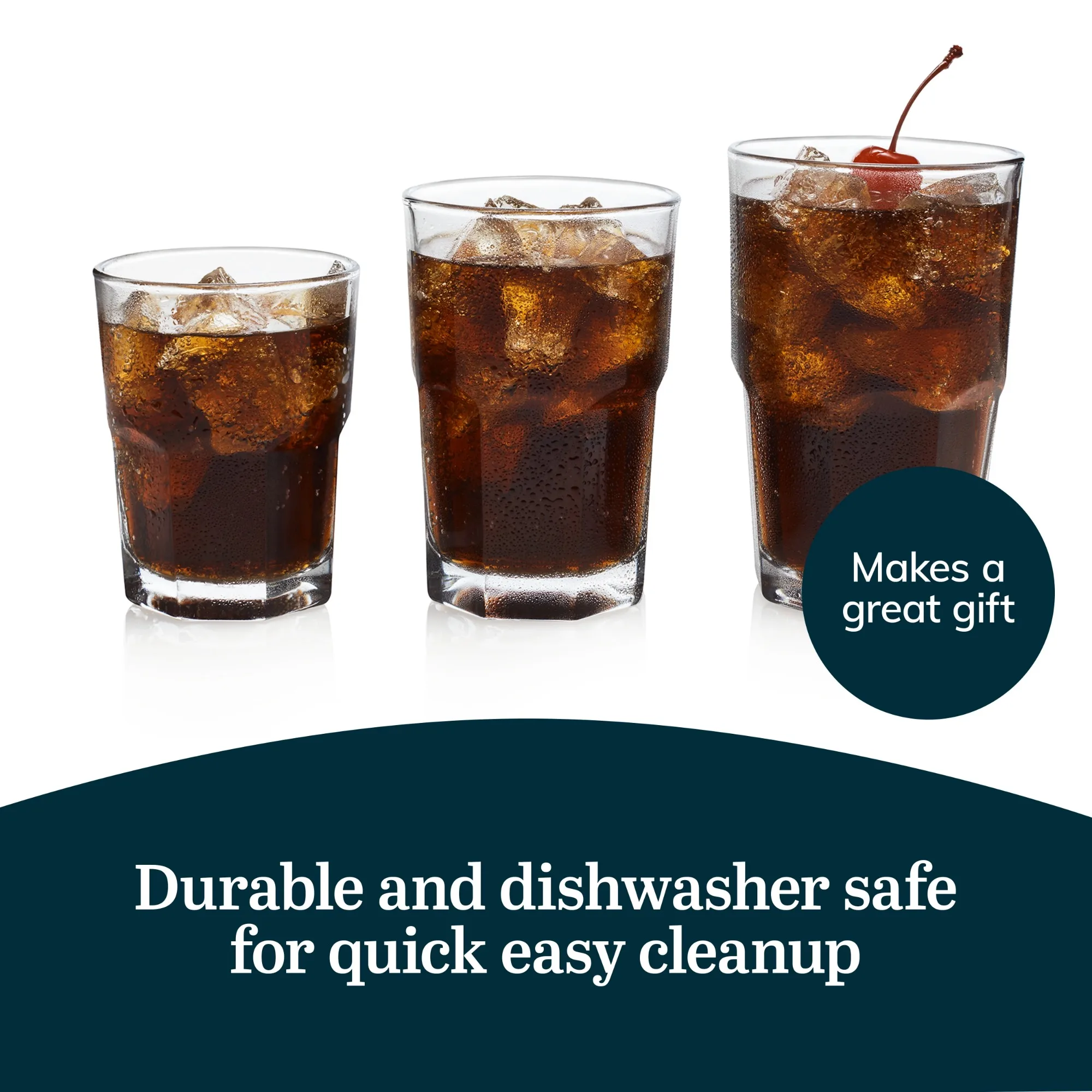 كؤوس الصخور والعصير، مجموعة أكواب زجاجية كلاسيكية قابلة للتكديس مكونة من 18 قطعة، متعددة الاستخدامات، مجموعة أكواب شرب المطبخ للاستخدام اليومي