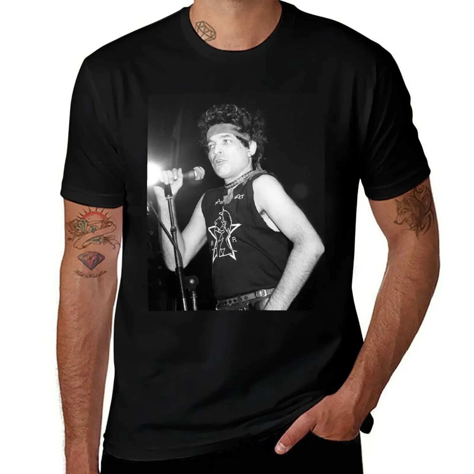 ALAN VEGA - 1983 POST-PUNK T-Shirt basketball graphic tees Funny t-shirt men graphic t shirts