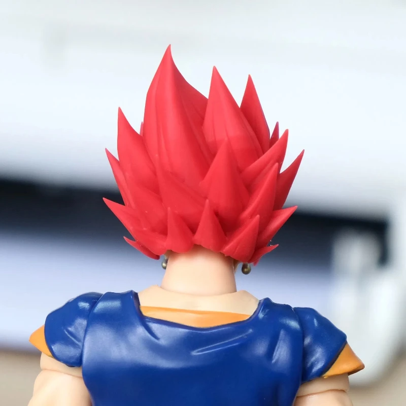 Hm Dragon Ball Z Vegette To Hair Red Accessory Fit Shf 2.0 3.0 New Heads Headsculpt Head  Accessory Action Figures Toys Gift