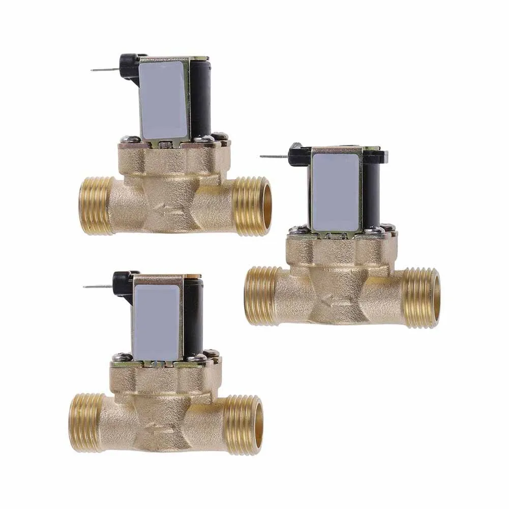 All-Copper 4 Way Solenoid Valve Thermostatic Mixing For Solar Water Heater System High Temperature Stable Control Accessories