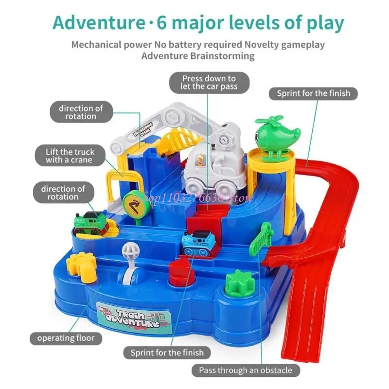 

R6FD Realistic Track for Play House Multifunctional for Creative Xmas Gift
