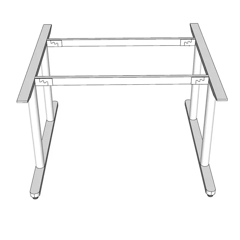 Modern industrial steel frame double table (120x120cm) TIO system for restaurants, apartments, hotels, bedrooms, coffee tables