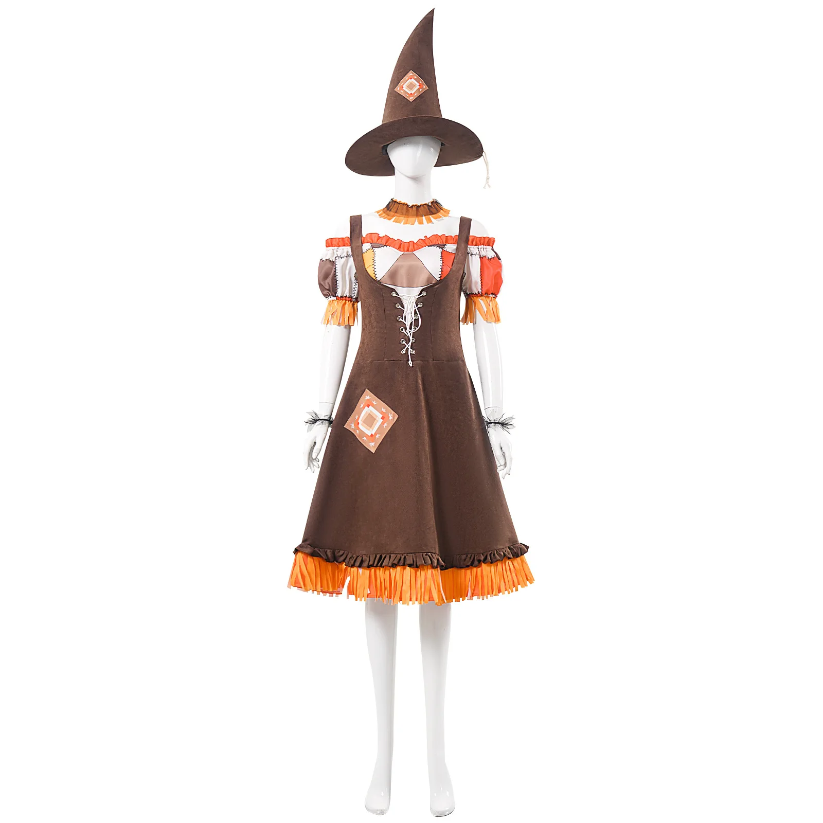 

New Halloween COS Wizard Of Oz Scarecrow Drama Stage Performance Costumes, European And American Witch Game Costumes Wholesale