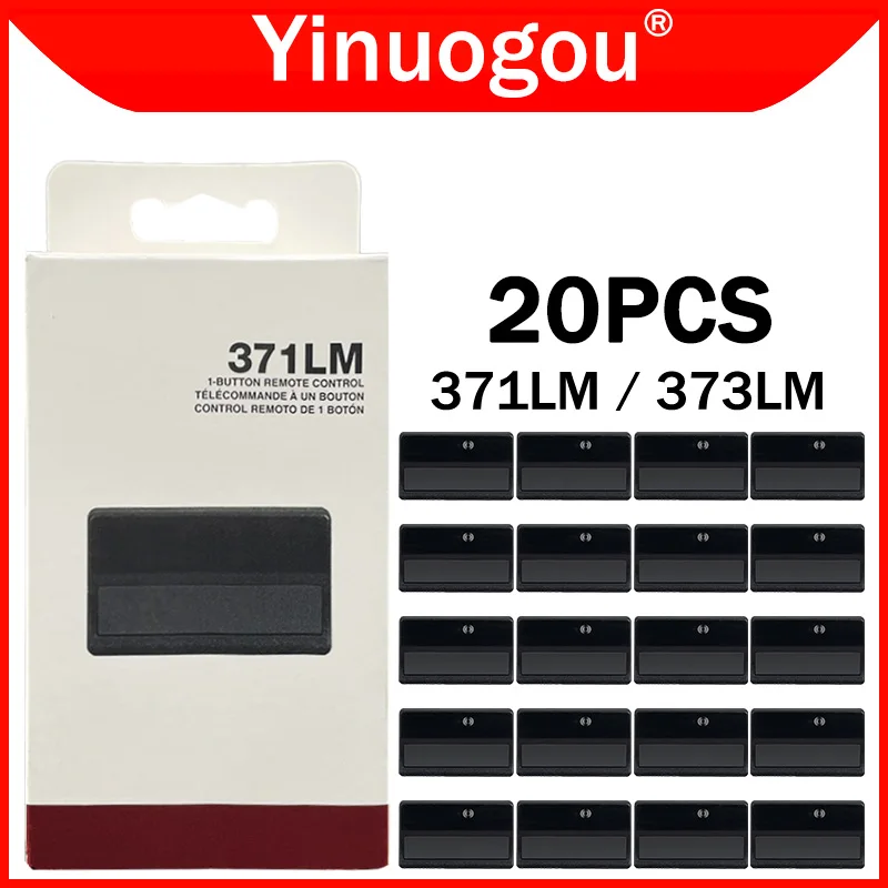 

20PCS Chamberlain LiftMaster 371LM 372LM 373LM 950D 953D 956D Garage Door Opener Remote Control 315MHz For Purple Learn Button