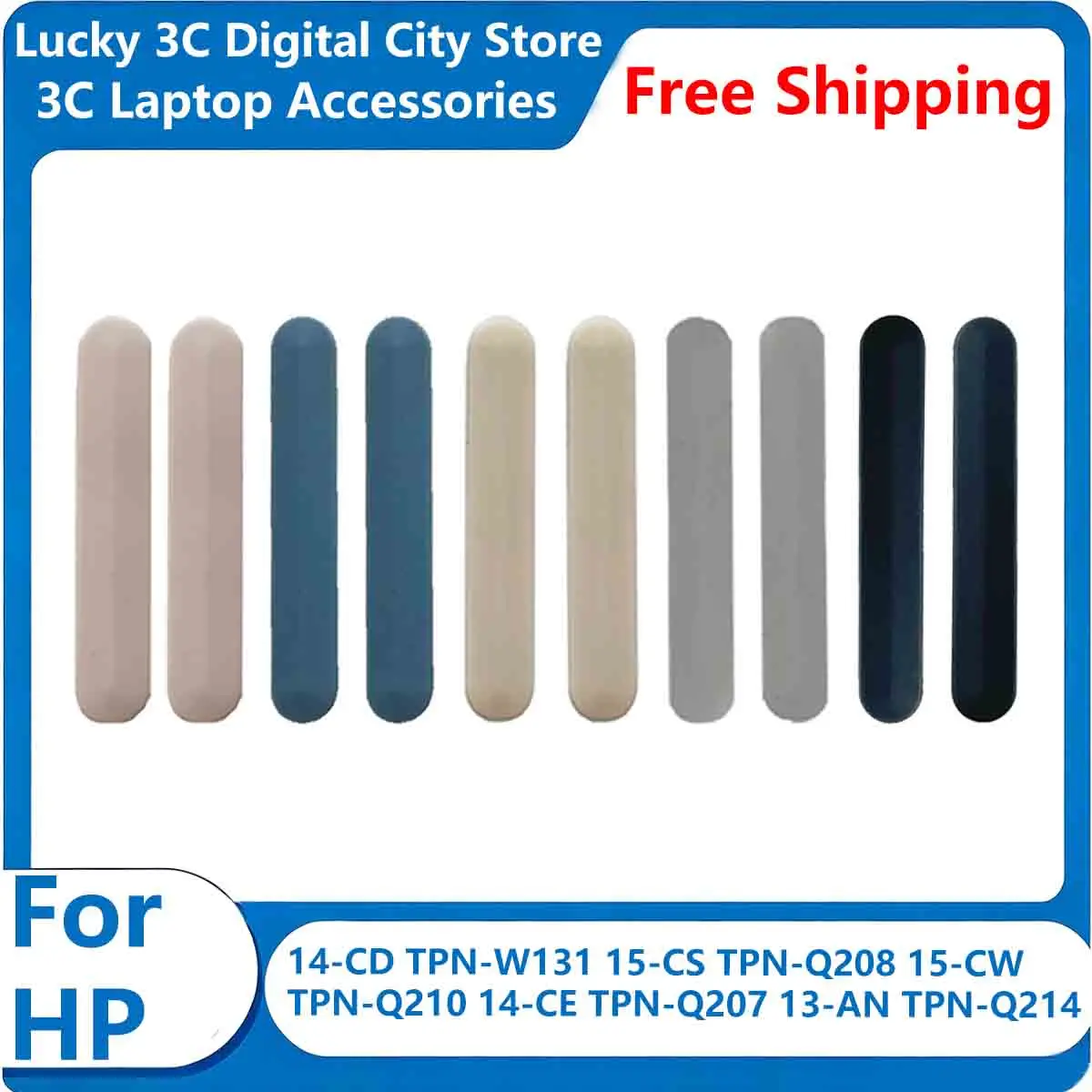 New Rubber Foot Pad For HP Pavilion 14 X360 14-CD/CE TPN-Q207/W131 15-CS/CW TPN-Q208/Q210 13-AN TPN-Q214 Replace Laptop Bottom