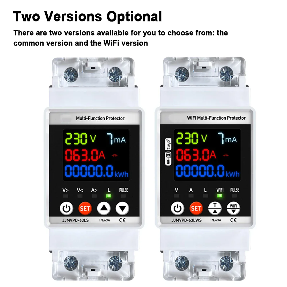 Tuya WiFi Automatic Reclosuring Protector Intelligent Circuit Breaker Single Phase Reclosing Switch Voltage Protective Device image 5