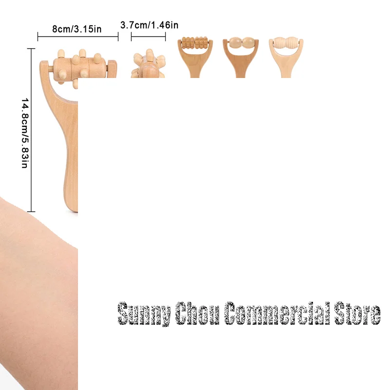 

Деревянный роликовый массажер, терапевтический массажер для тела, лица, плеч, шеи, ручной роликовый массажер, успокаивающий расслабляющий массажер для тела, инструменты