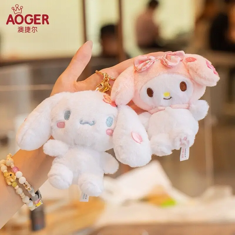 Hello Kitty Cinnamoroll Kuromi My Melody Pochacco brelok pluszowa zabawka plecak wisiorek Cartoon śliczny prezent dla studentów
