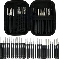 30Pcs Terminal Pin Removal Tool Kit Stainless Steel Pin Extractor Tool Reusable Electrical Wire Connector Pin Release Tool