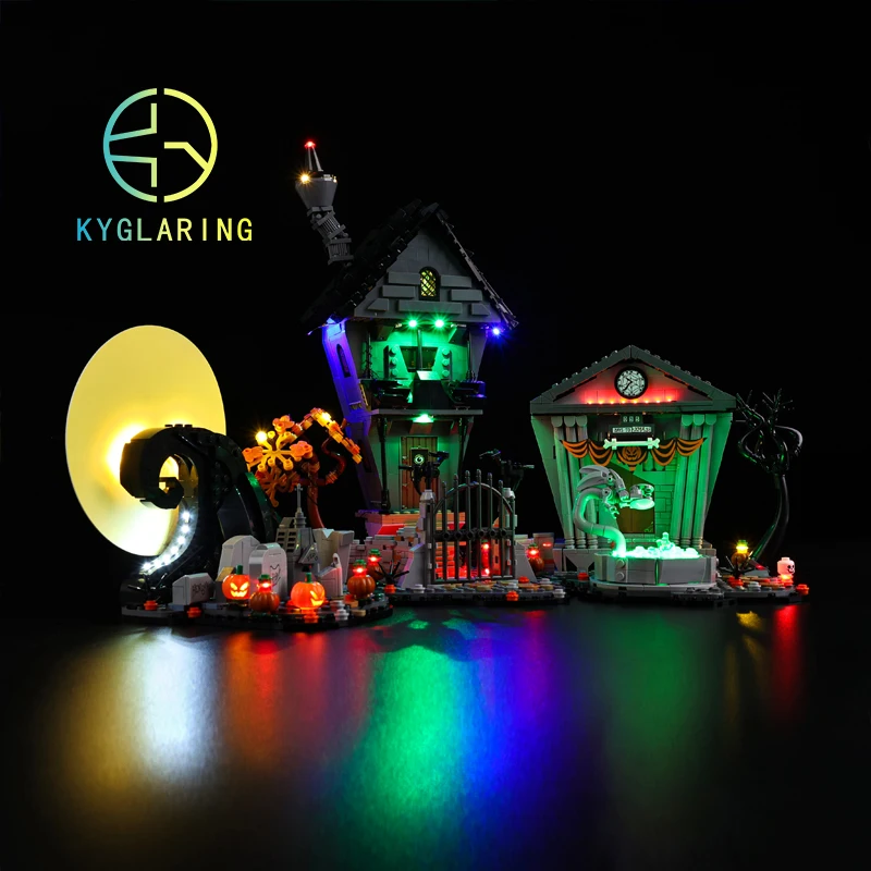 LED Light Kit For#21351 Tim Burton's The Nightmare Before Christmas Model DIY Toys Set Not Included Building Blocks