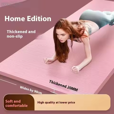 【O】10MM Thick Non-Slip Yoga Mat | High Density TPE Fitness & Exercise Mat for Home Gym, Pilates... product image
