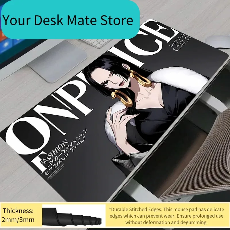 

One Piece Boa·Hancock Anime Mouse Pad HD Print Computer Gamer Locking Edge Mousepad XXL Keyboard PC Mice Mats Pad for LOL Csgo