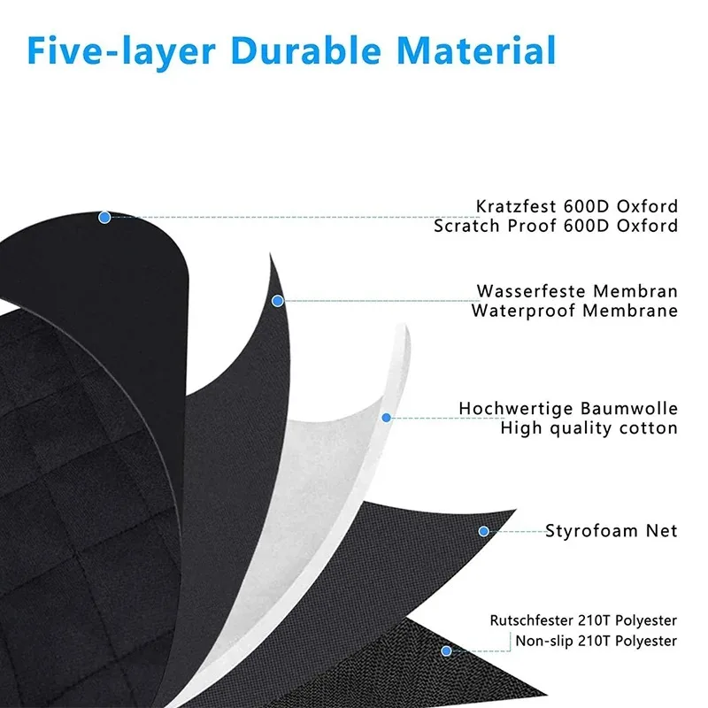 반려동물용 미끄럼 방지 내마모성 방수 쿠션, 5 층 두꺼운 옥스포드 천 트렁크 카펫, 개 트렁크 카고 라이너