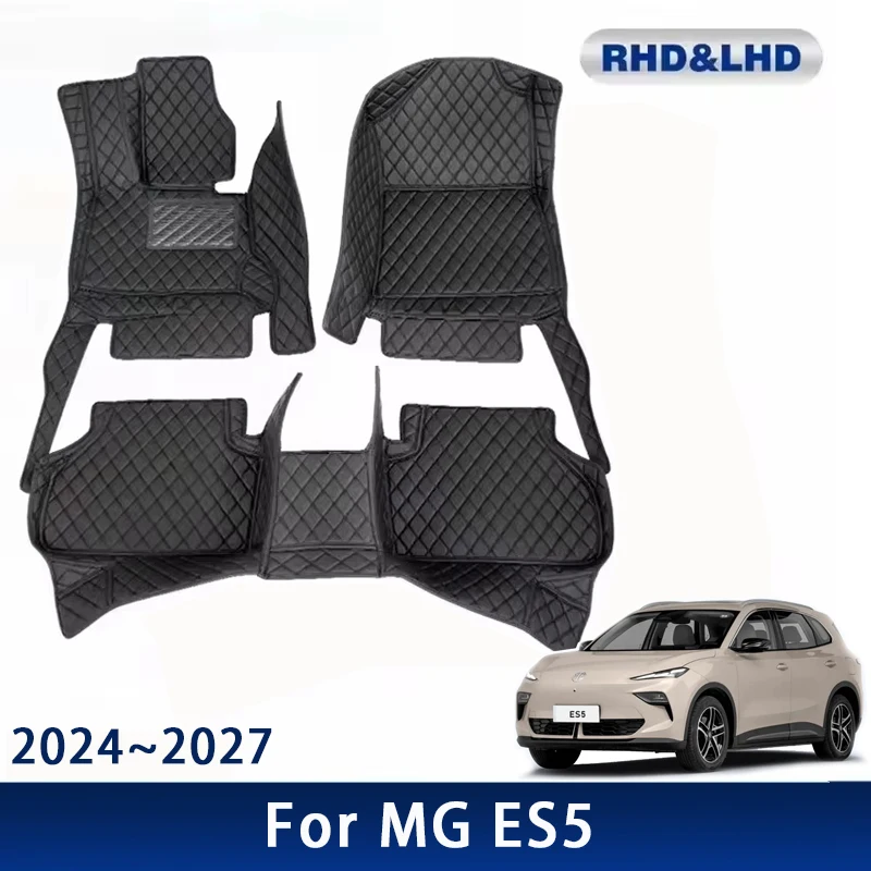 

Car Floor Mats For MGS5 EV MG ES5 ES34 2024 2025 2026 2027 Waterproof Custom Auto Foot Pads Carpet Interior Accessories