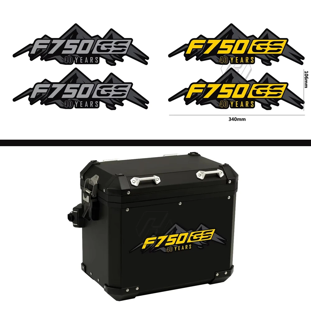 

Motorcycle Reflective Sticker for BMW Aluminum Box F750GS 40 Years Decals
