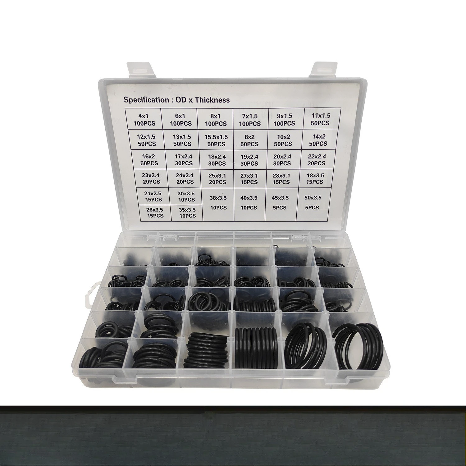 1225PC O-ring set black leather ring sealing ring O-ring with oil seal screwdriver tool set