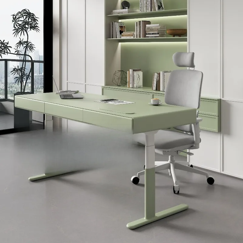 E-sports table, study table, staff table, environmentally friendly scratch-resistant electric lifting desk, dual motor