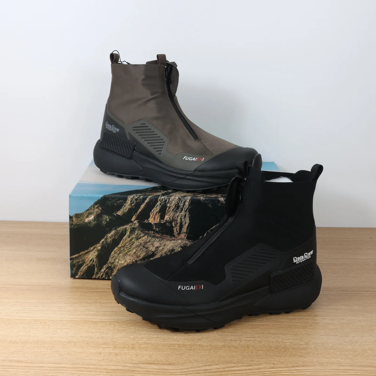 

Легкие мягкие ботинки до середины икры на молнии, морозостойкие уличные рабочие ботинки, мужские повседневные ботинки с круглым носком на шнуровке