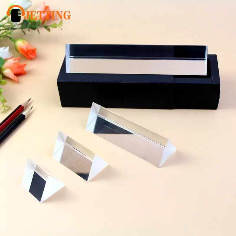 Triangular Prism Rainbow Prisma Crystal Glass Photographic Prisme Color Prisms Physics Children's Light Experiment