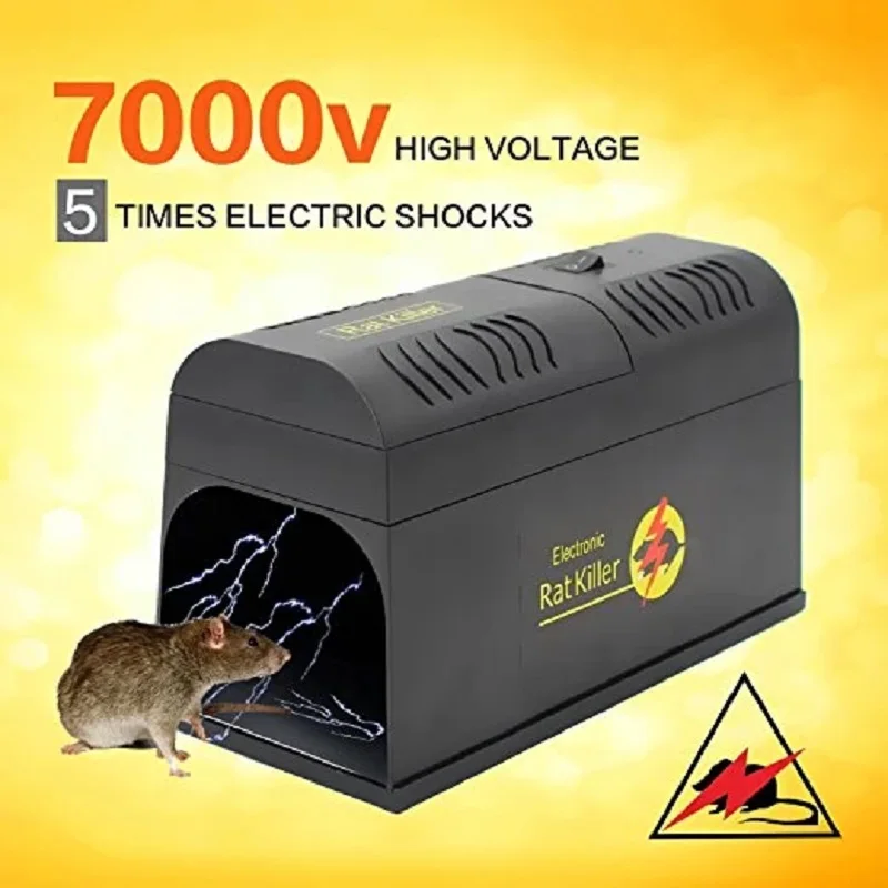 110V-220V Electronic Rat And Rodent Trap Powfully Kill And Eliminate Rats Mice Rodents Animal Repeller