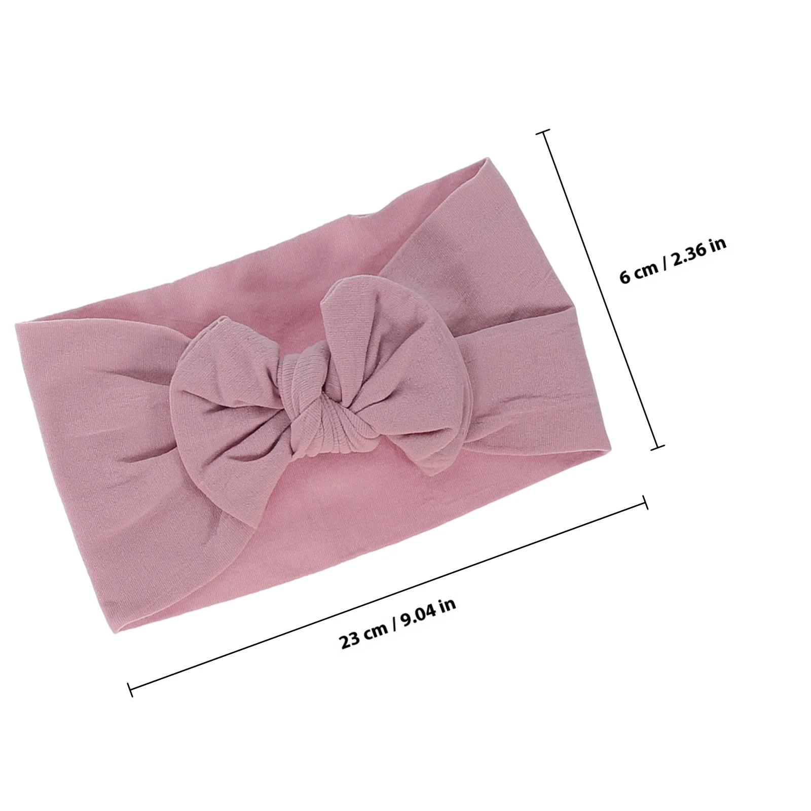 6 قطع من عصابات رأس الأطفال اللطيفة على شكل فيونكة للفتيات الصغيرات من النايلون المرن وإكسسوارات شعر قابلة للتمدد للأطفال