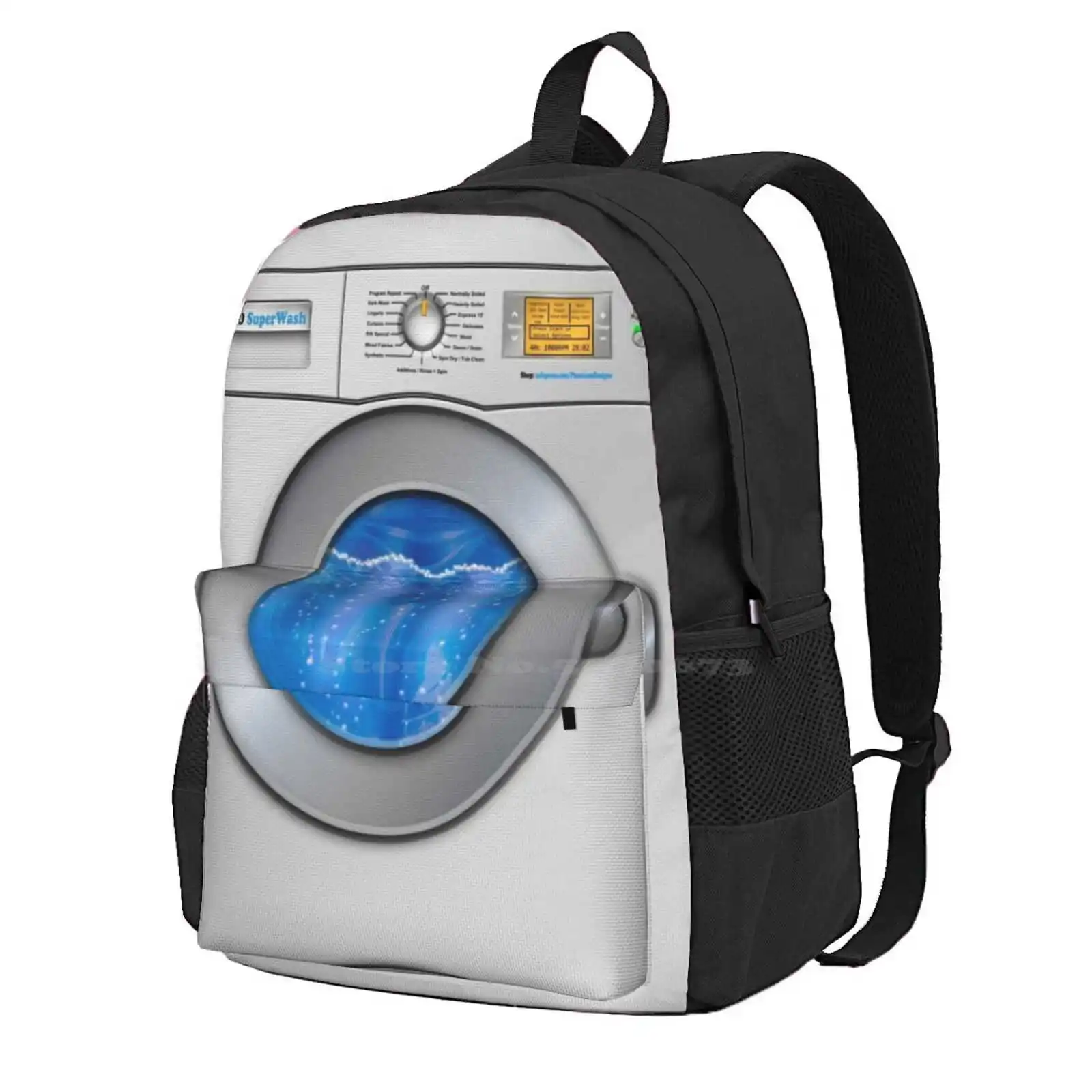 

Washing Machine Hot Sale Schoolbag Backpack Fashion Bags Cleaner Funny Design Girl Household Housewife Joke Washing Machine