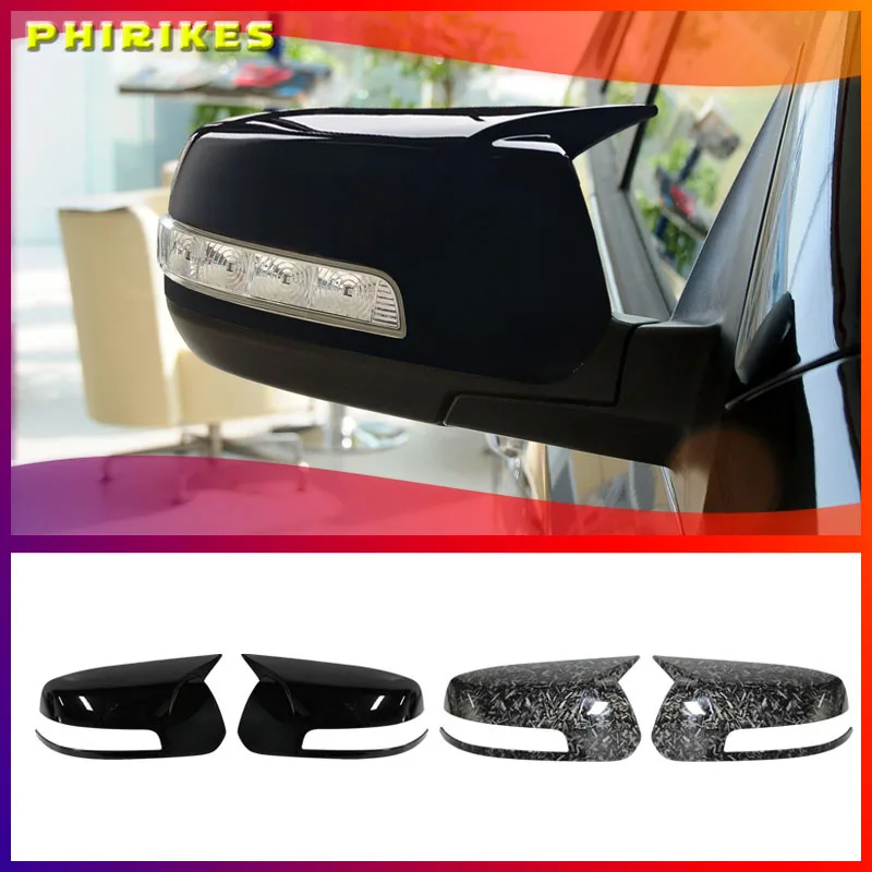 

For Kia Sorento XM 2009 2010-2013 2014 Car Side Wing Mirror Cover Rear-View Caps ABS Carbon fiber Black high quality types