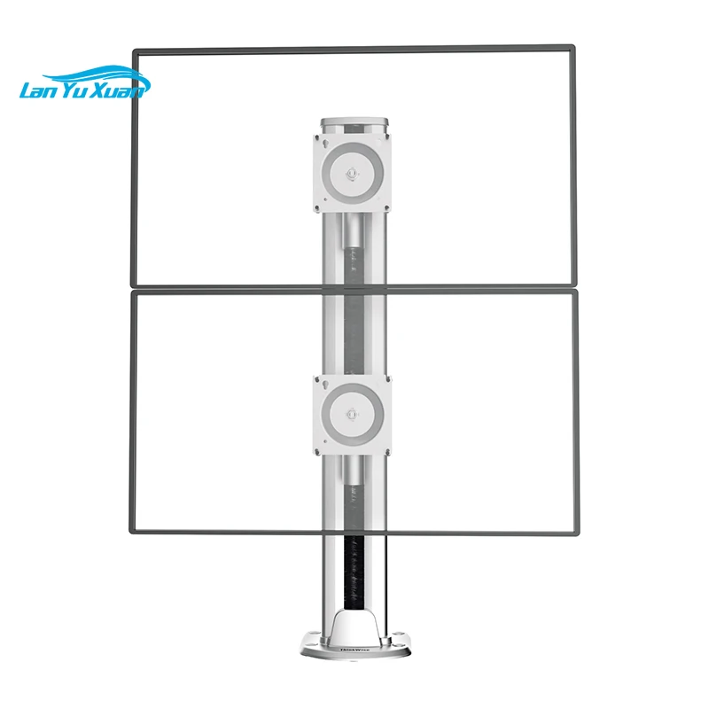 Think Wise Desktop Aluminum Alloy CCTV Grommet Dual Wholesale for monitor stand arm