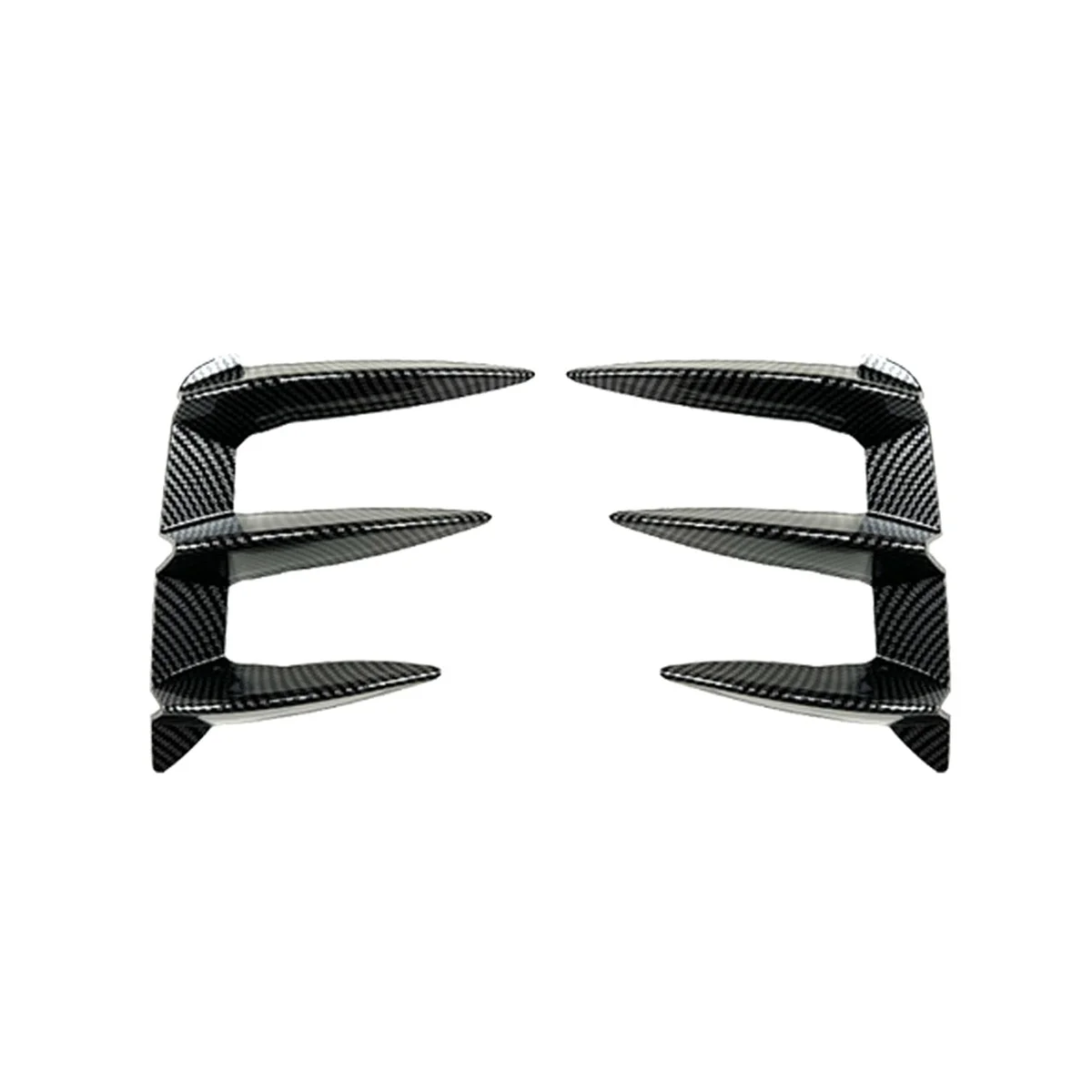 Car Rear Bumper Splitter Carbon Fiber Spoiler Rear Canard Air Vent Trim for BMW X3 G01 LCI M Sport 2022-2023