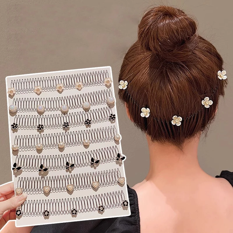 U Shape Hair Finishing Fixer Wavy Comb Women Broken Hair Combs Grils Hairpins Invisible Bangs Hairstyle Accessories Headband