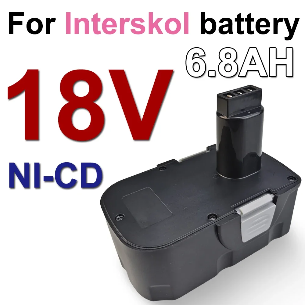 

Interskol H18 Compatible 18V 6800mAh Ni-CD Power Tool Battery High Capacity Replacement for Interskol H18