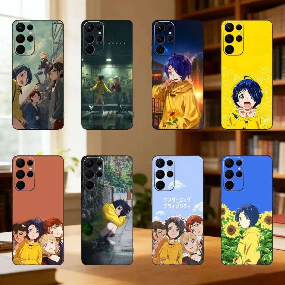 

Wonder Egg Priority Ai ohto Phone Case For Samsung S25,24,23,22,30,21,10,9,Ultra,Plus,Lite Soft Black Case