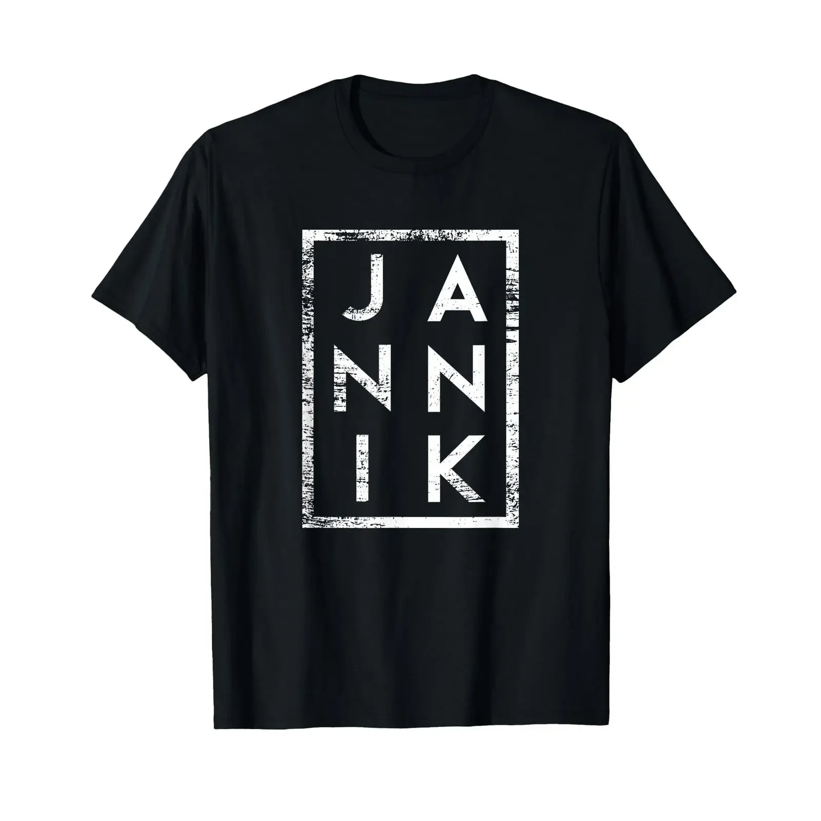 Jannik Minimalism T Shirt black vintage Washed Casual Comfortable Slightly Breathable fashion Stylish Top For Everyday Wear