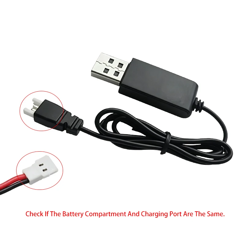 3.7V Lithium Polymer Battery USB Charger For RC Aircraft Model QIDI560 SU57 Mige530 FX620 FX820 F22 Model view 3