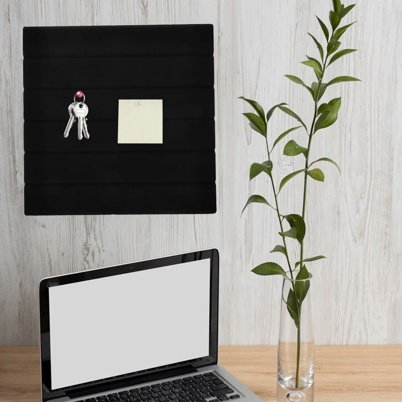 

6Pcs Felt Wall Tiles Self Adhesive Bulletin Board for Office Home Pin Boards Artwork Schedules Reminder Board Sound Absorbing