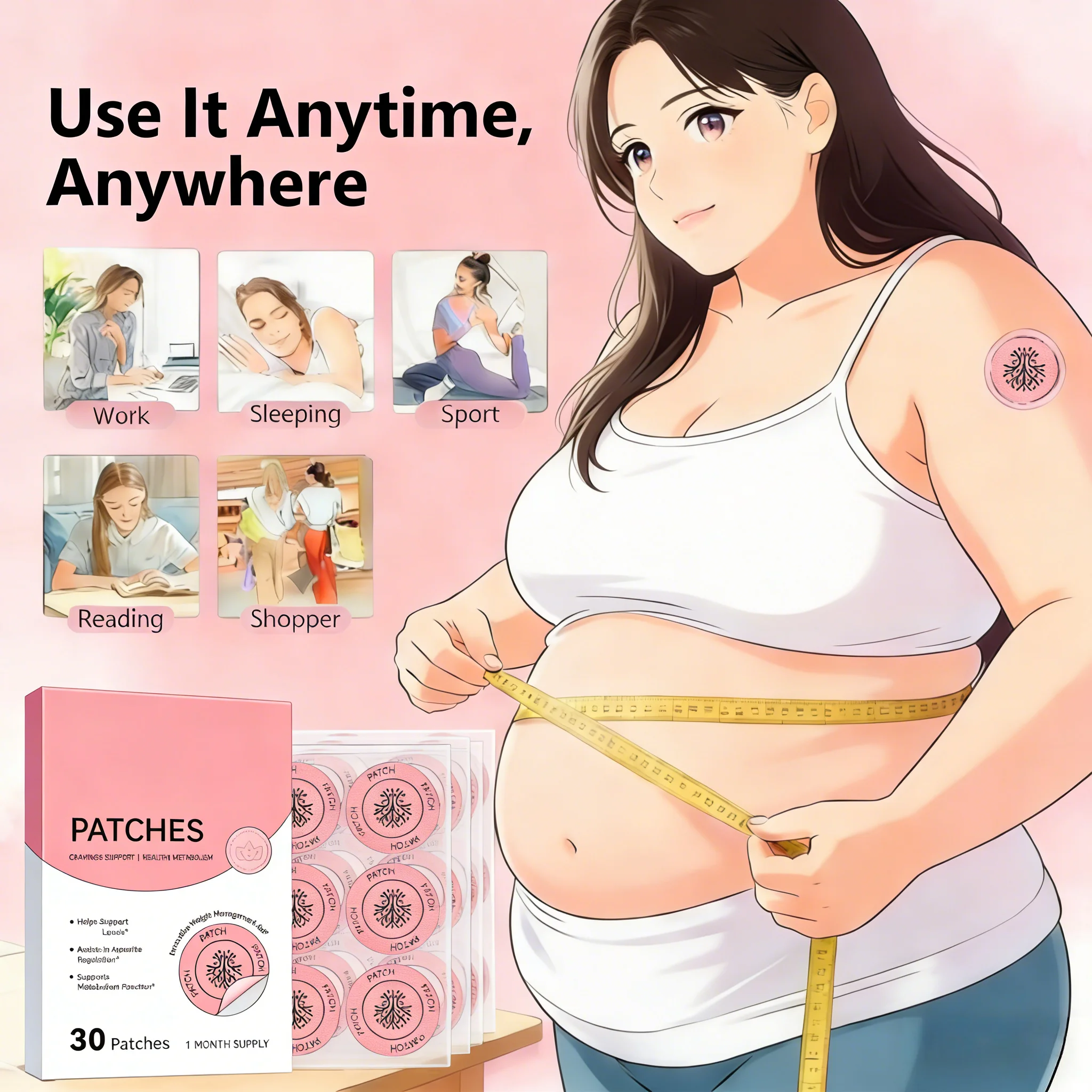 

PATCHES Original 30 pcs | Made from pure plants for appetite control | metabolism support | maintain energy